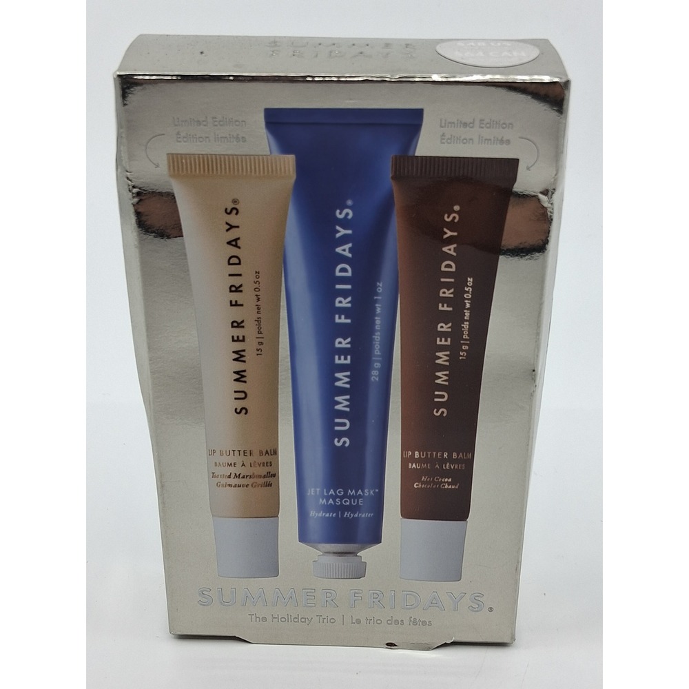 Summer Fridays The Holiday Trio - Lip Butter Balm x2, Jet Lag Mask